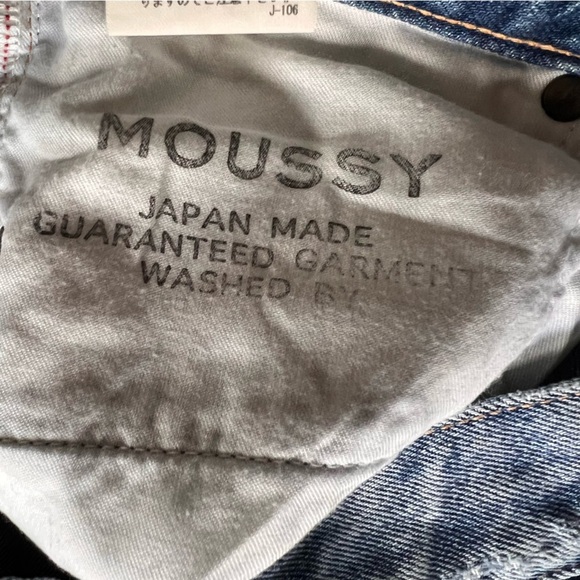 Moussy Distressed Skinny Jeans Light Wash Japanese Denim 27 - Picture 5 of 7